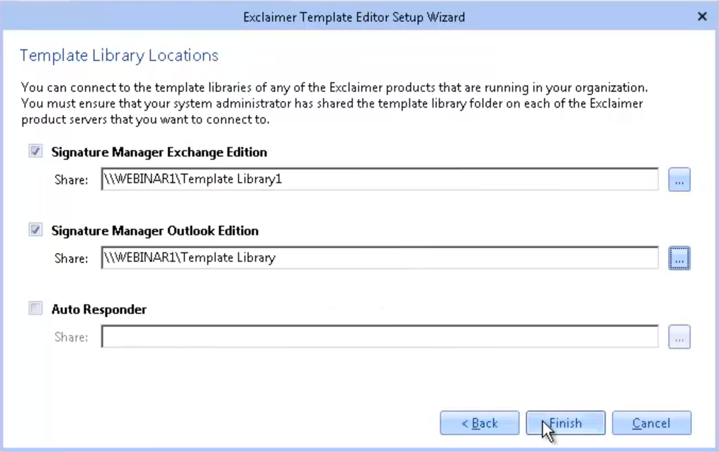 How To Use Exclaimer On Premise Products With Template Editor Exclaimer Knowledge Base